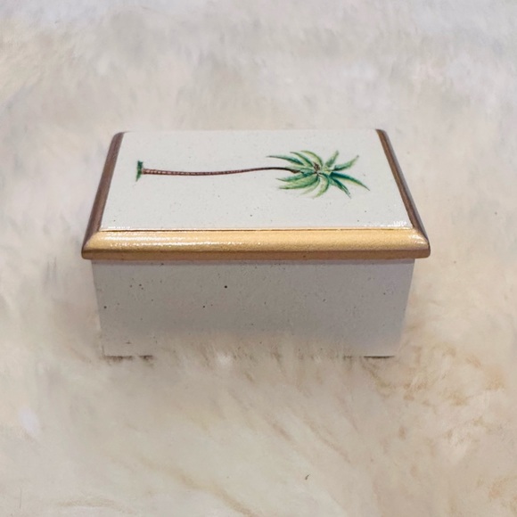 Halcyon Days Palm Tree Trinket Box - Picture 6 of 10